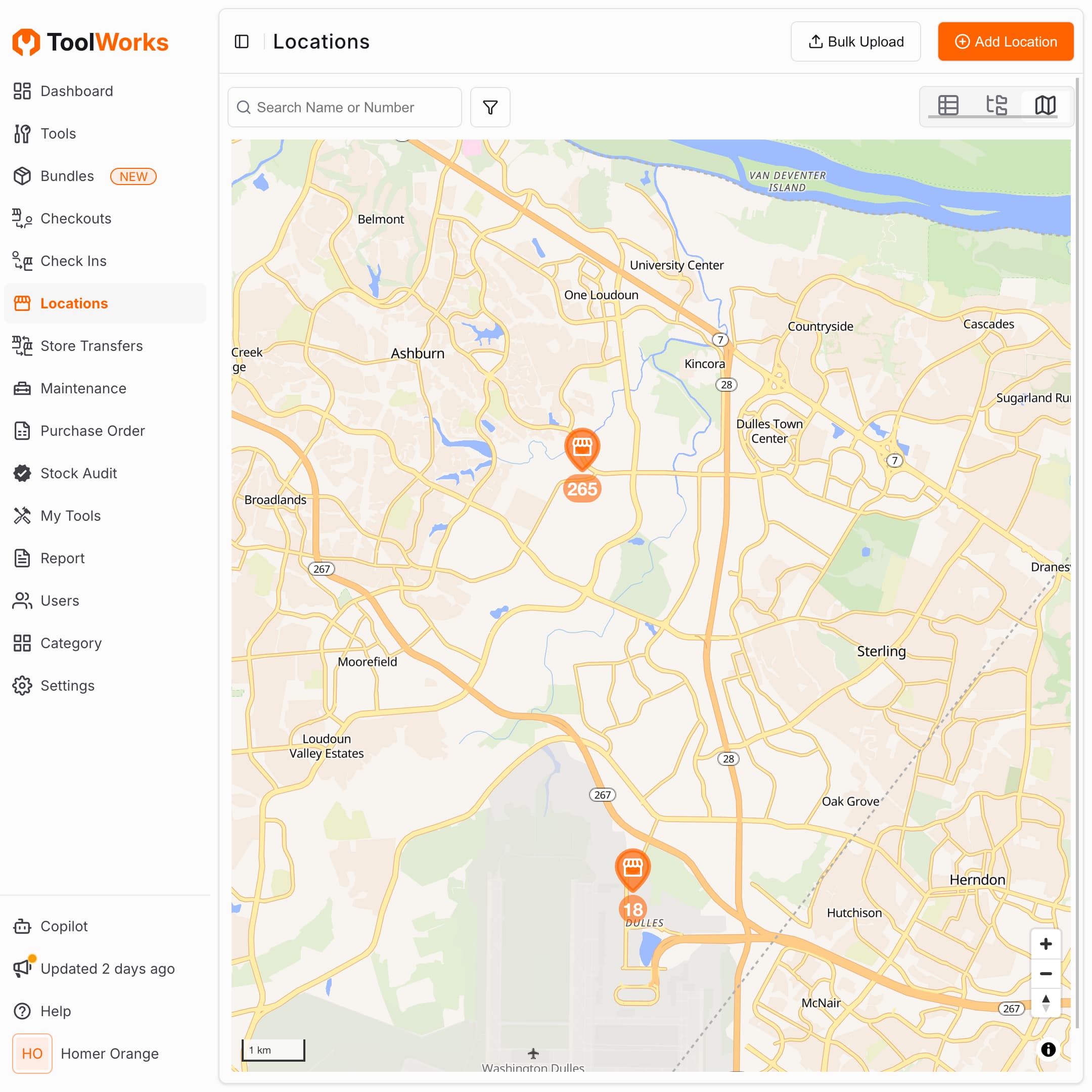ToolWorks Multi Location Inventory Management