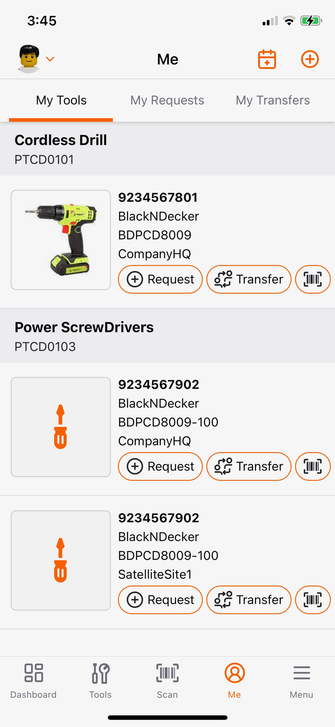 Mobile App Field maintain Screen